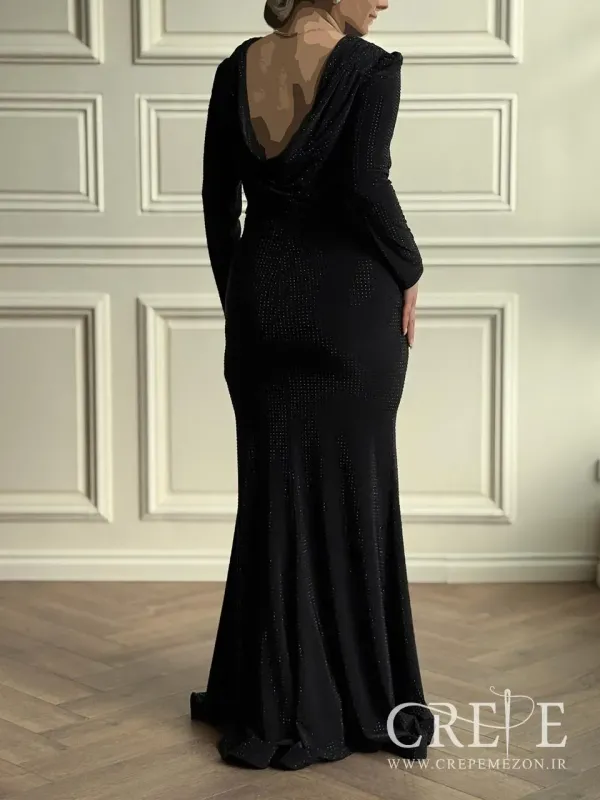 ماکسی نگینی پشت باز 