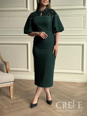 پیراهن بالاتنه گیپور نوار نگینی