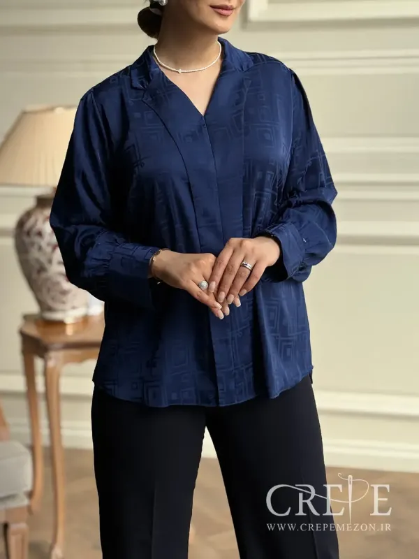 شومیز دو پیله یقه انگلیسی