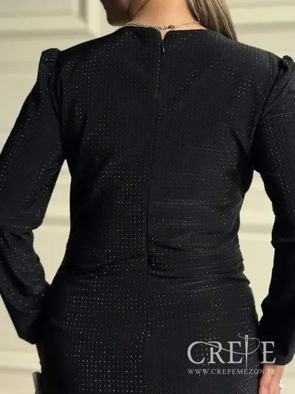 ماکسی آستین دار کمر پیله