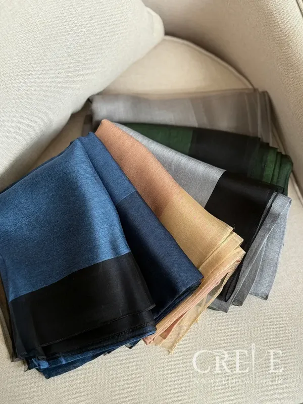 شال  حریر دو رنگ