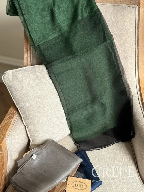 شال  حریر دو رنگ