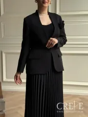 کت و دامن پلیسه گلدار