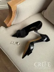 کفش ورنی بغل باز سگک مستطیل