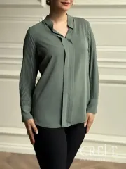 شومیز دوپیله آستین پلیسه