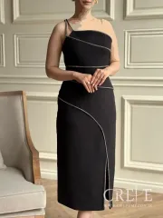 پیراهن کوتاه مغزی دوزی نگینی