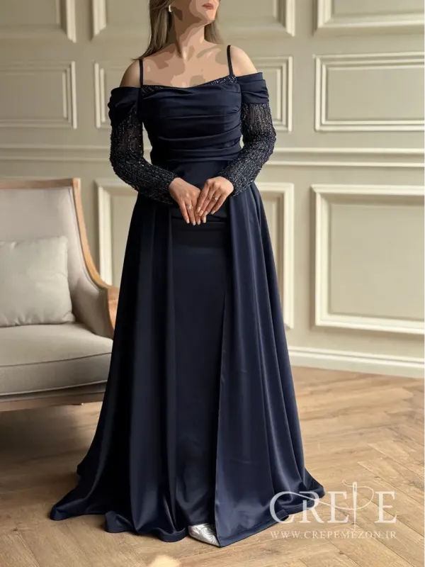 ماکسی زارا آستین سنگدوزی