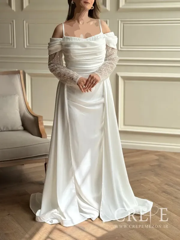 ماکسی زارا آستین سنگدوزی