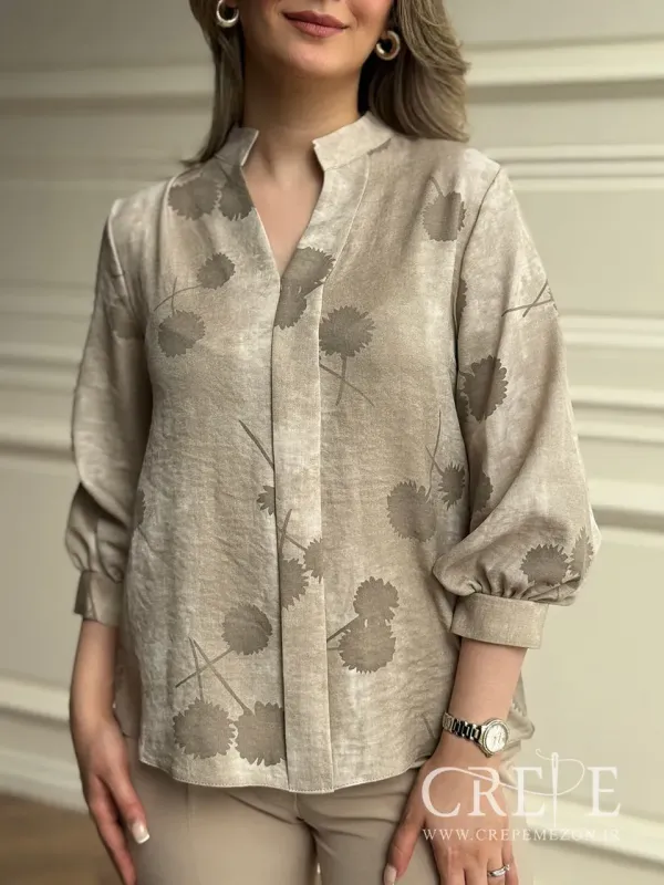 شومیز یکطرف پیله گلدار