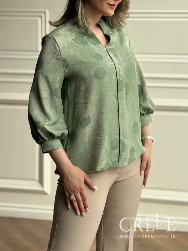 شومیز یک طرف پیله گلدار