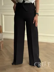 شلوار کرپ واید کمردار قد 114