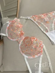 ست توری شکوفه نارنجی برتا