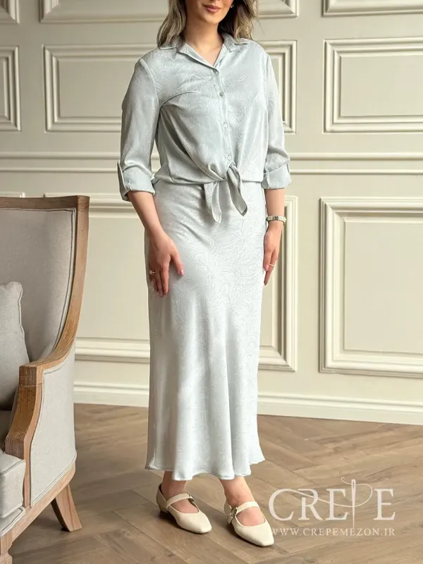 شومیز دامن طرح اسلیمی