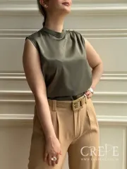 تاپ ساتن سرشانه 3دکمه