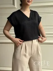 تاپ یقه هفت زری دار