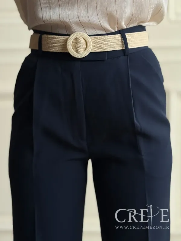 شلوار کرپ دوبل پیله دار قد 108 