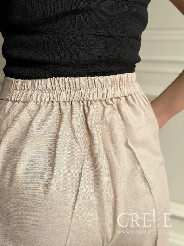 شلوار بگ لینن قد 110