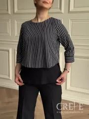 شومیز دوتیکه کرپ الیزه