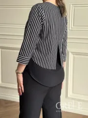 شومیز دوتیکه کرپ الیزه