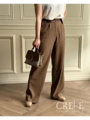 شلوار لینن بغل دکمه قد 112