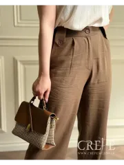 شلوار لینن بغل دکمه قد 112