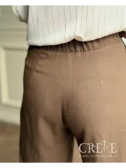 شلوار لینن بغل دکمه قد 112