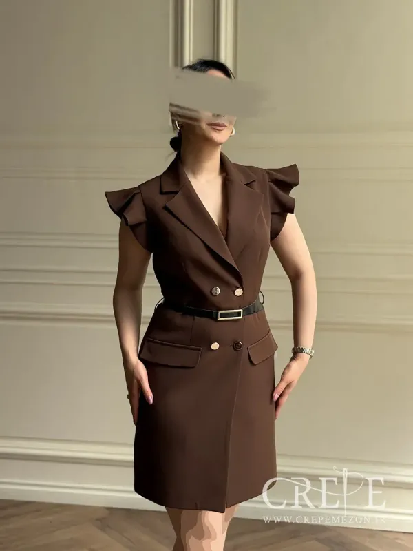 پیراهن کتی آستین چیندار