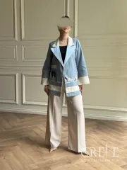 مانتو لینن سوزن دوزی هزار و یک شب