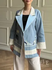 مانتو لینن سوزن دوزی هزار ویک شب