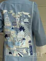 مانتو لینن سوزن دوزی هزار ویک شب