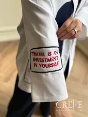 کت لینن سوزن دوزی بالون و رودخانه