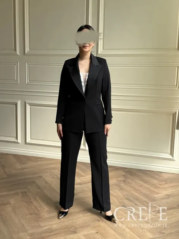 ست سه تیکه کراپ کت و شلوار