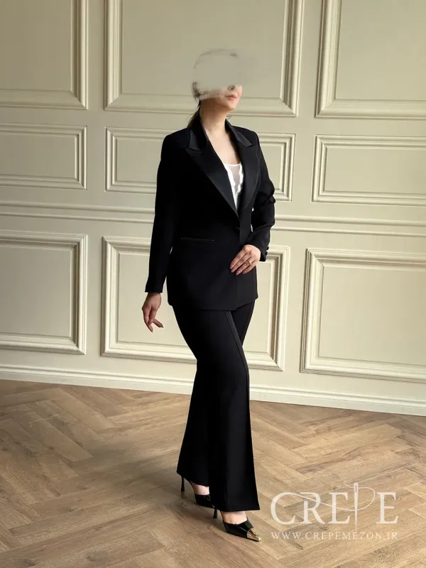 ست سه تیکه کراپ کت و شلوار