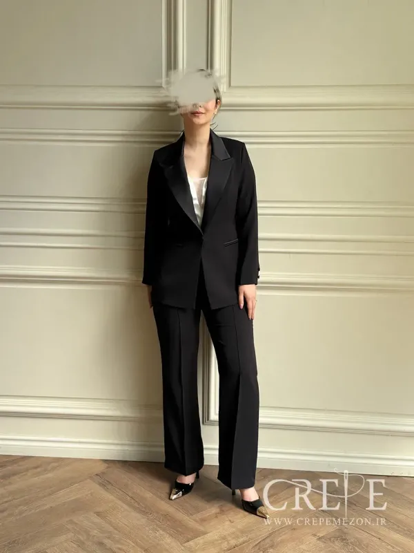 ست سه تیکه کراپ کت و شلوار