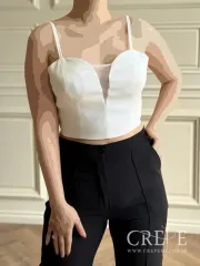 ست سه تیکه کراپ کت و شلوار