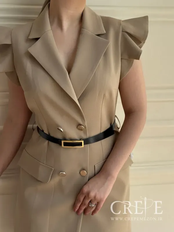 پیراهن کتی آستین چیندار