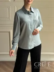 شومیز یقه مردانه ساتن