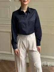 شومیز یقه مردانه ساتن