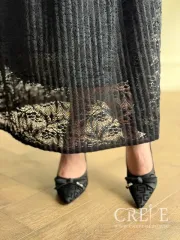 دامن راسته پلیسه گیپور قد 88