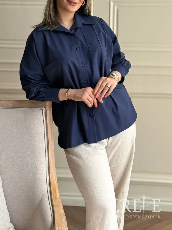 شومیز مانتویی لینن