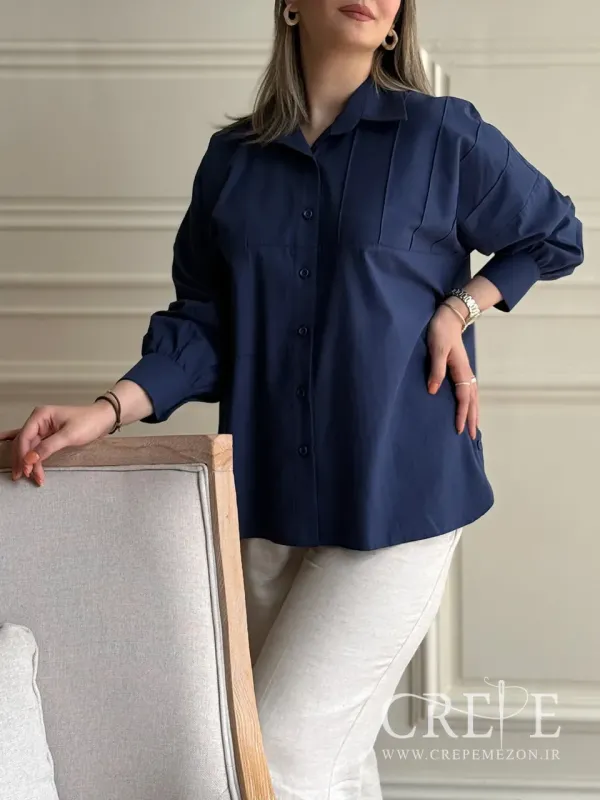 شومیز مانتویی لینن