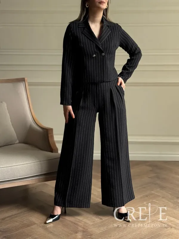 کت و شلوار شانتون راه راه