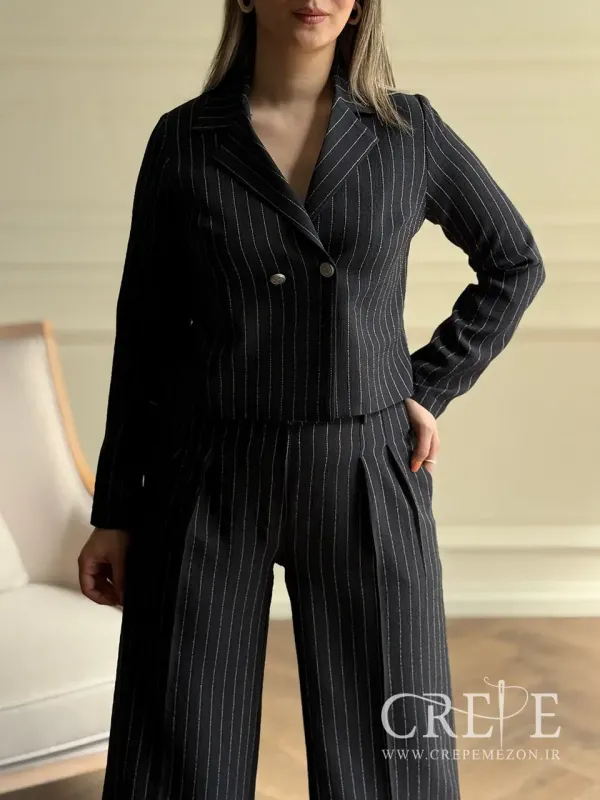 کت و شلوار شانتون راه راه