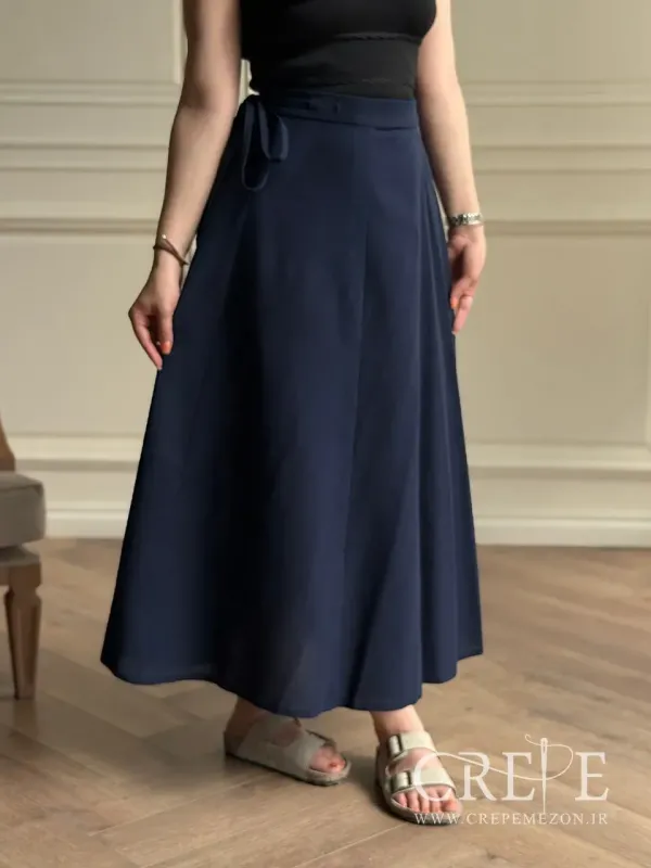 دامن ترک لینن گره ای قد 94