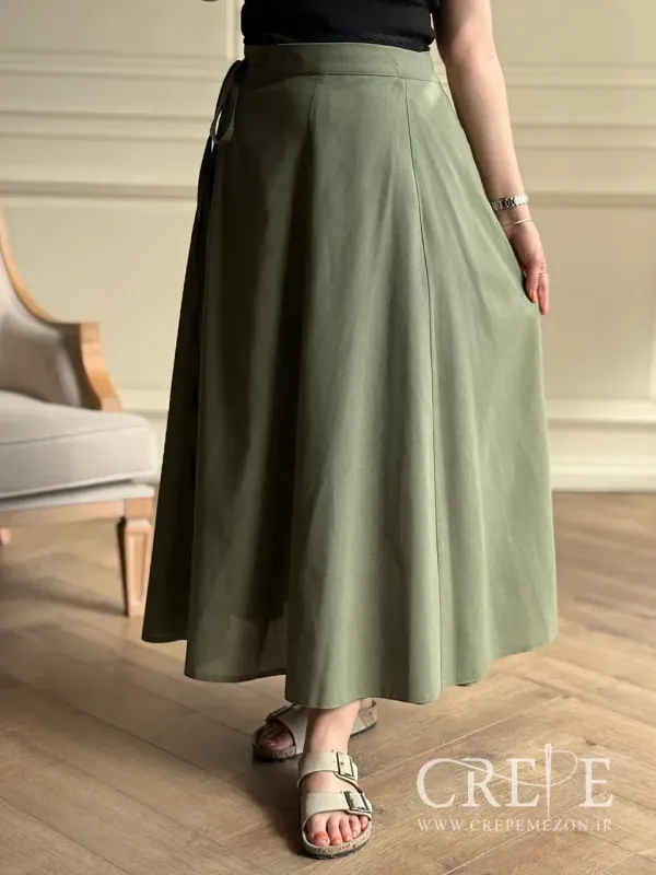 دامن ترک لینن گره ای قد 94