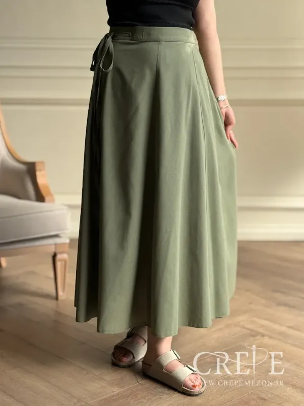 دامن ترک لینن گره ای قد 94