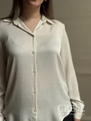 شومیز ساتن سیلک طرح زنجیری زری دار 