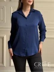 شومیز ساتن سیلک طرح زنجیری زری دار 