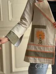مانتو لینن سوزن دوزی هزار و یک شب