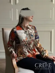 شومیز ساتن طرحدار